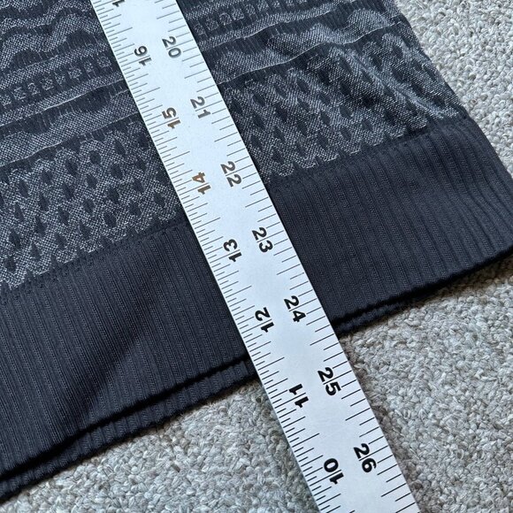 Lululemon Rest Less Pullover Gray Fair Isle Gray Heathered Black Est Size 4 - Picture 3 of 5